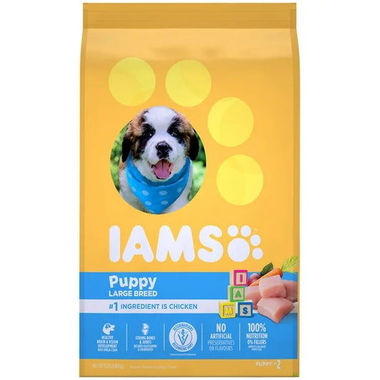 Iams Large Breed Puppy Chicken & Whole Grains Recipe